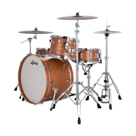 Ludwig 22 Neusonic Fab Drum Set Satinwood w/Elite Spurs