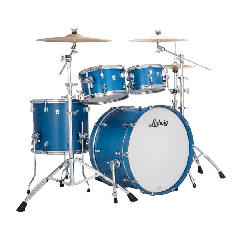 Ludwig Neusonic Rapid MOD2 4pc Drum Set Satin Royal Blue