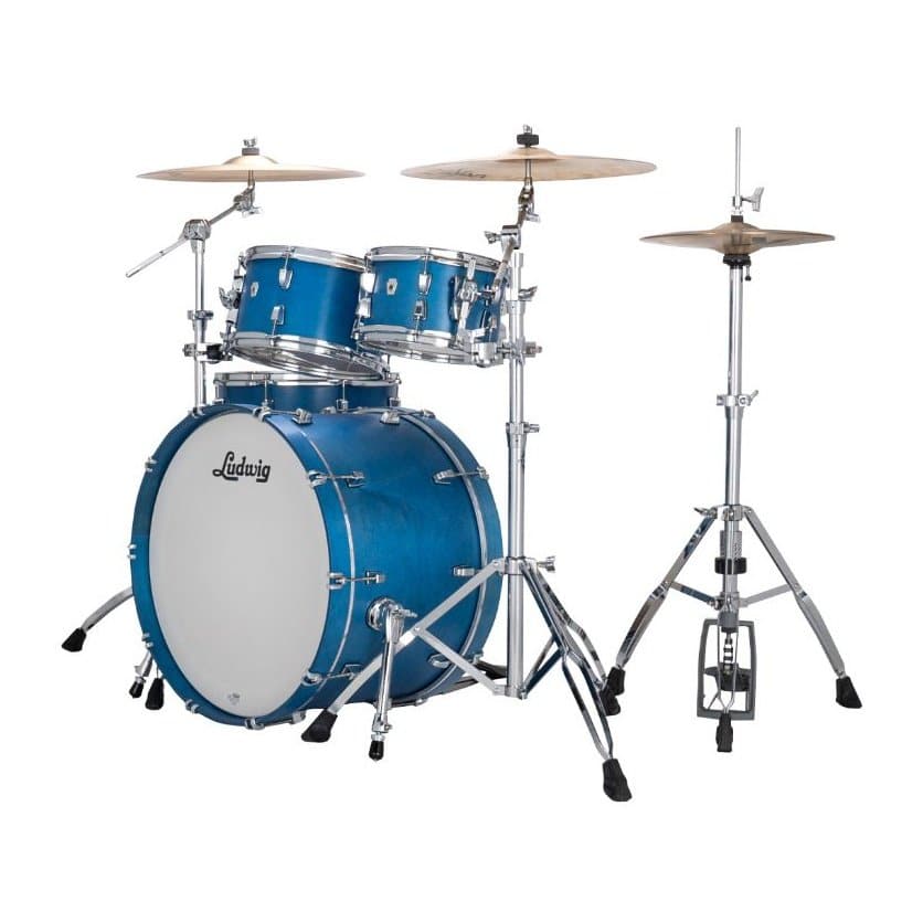Ludwig Neusonic Rapid MOD2 4pc Drum Set Satin Royal Blue