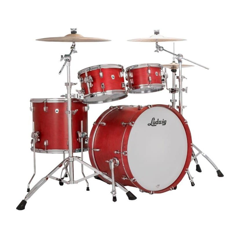 Ludwig Neusonic Rapid MOD2 4pc Drum Set Satin Diablo Red