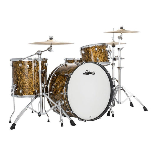 Ludwig Neusonic Pro Beat 3pc Drum Set Butterscotch Pearl