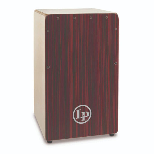 Latin Percussion LP1491RB Woodshop Cajon w/Red Blur Soundboard