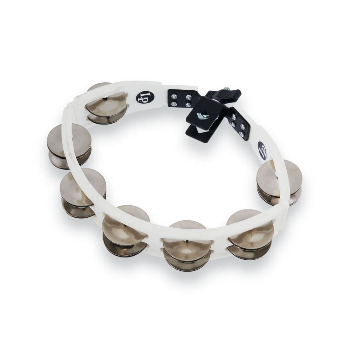 LP Cyclops Jingle Tambourine - Steel/White/Mountable