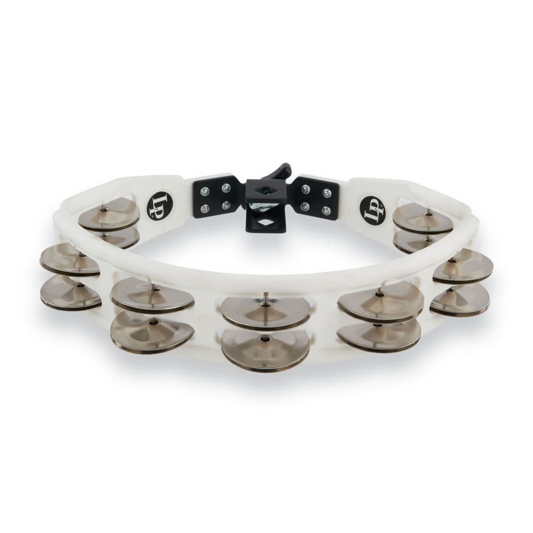 LP Cyclops Jingle Tambourine - Steel/White/Mountable