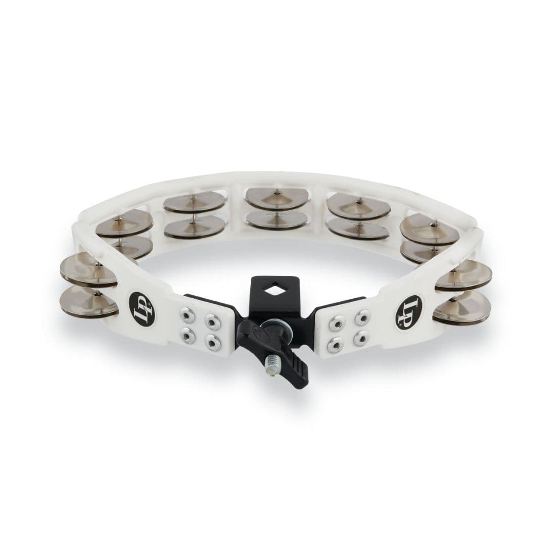 LP Cyclops Jingle Tambourine - Steel/White/Mountable