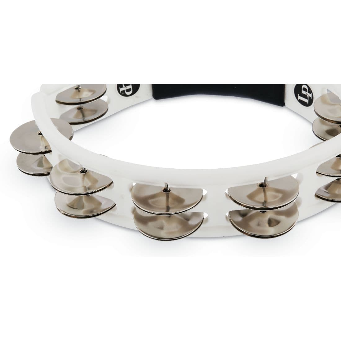 LP Cyclops Jingle Tambourine - Steel/White/Mountable