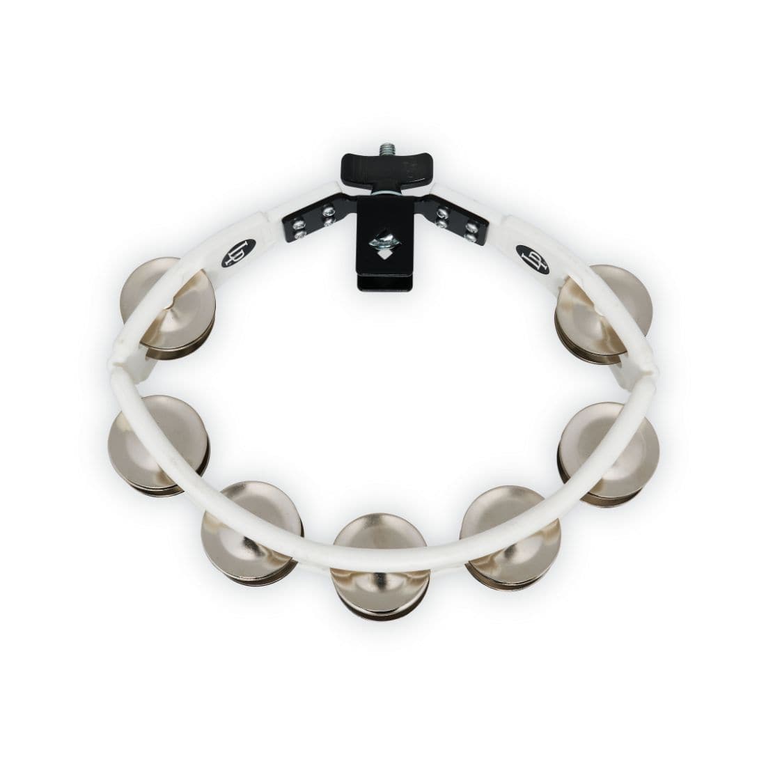 LP Cyclops Jingle Tambourine - Steel/White/Mountable