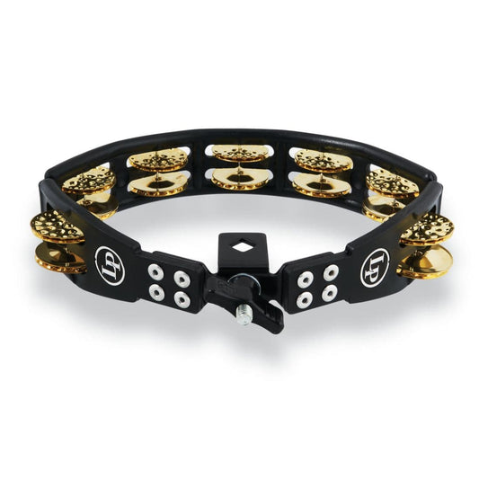 LP Cyclops Jingle Tambourine - Dimpled Brass/Black/Mountable