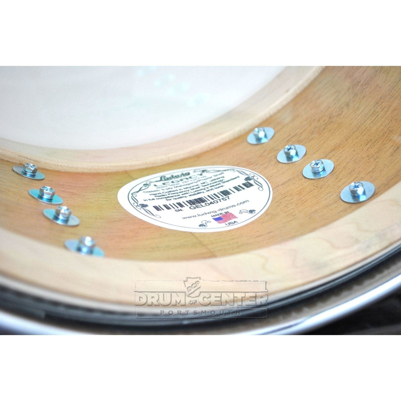 Ludwig Legacy Mahogany Snare Drum 14x6.5 Vintage Blue Oyster