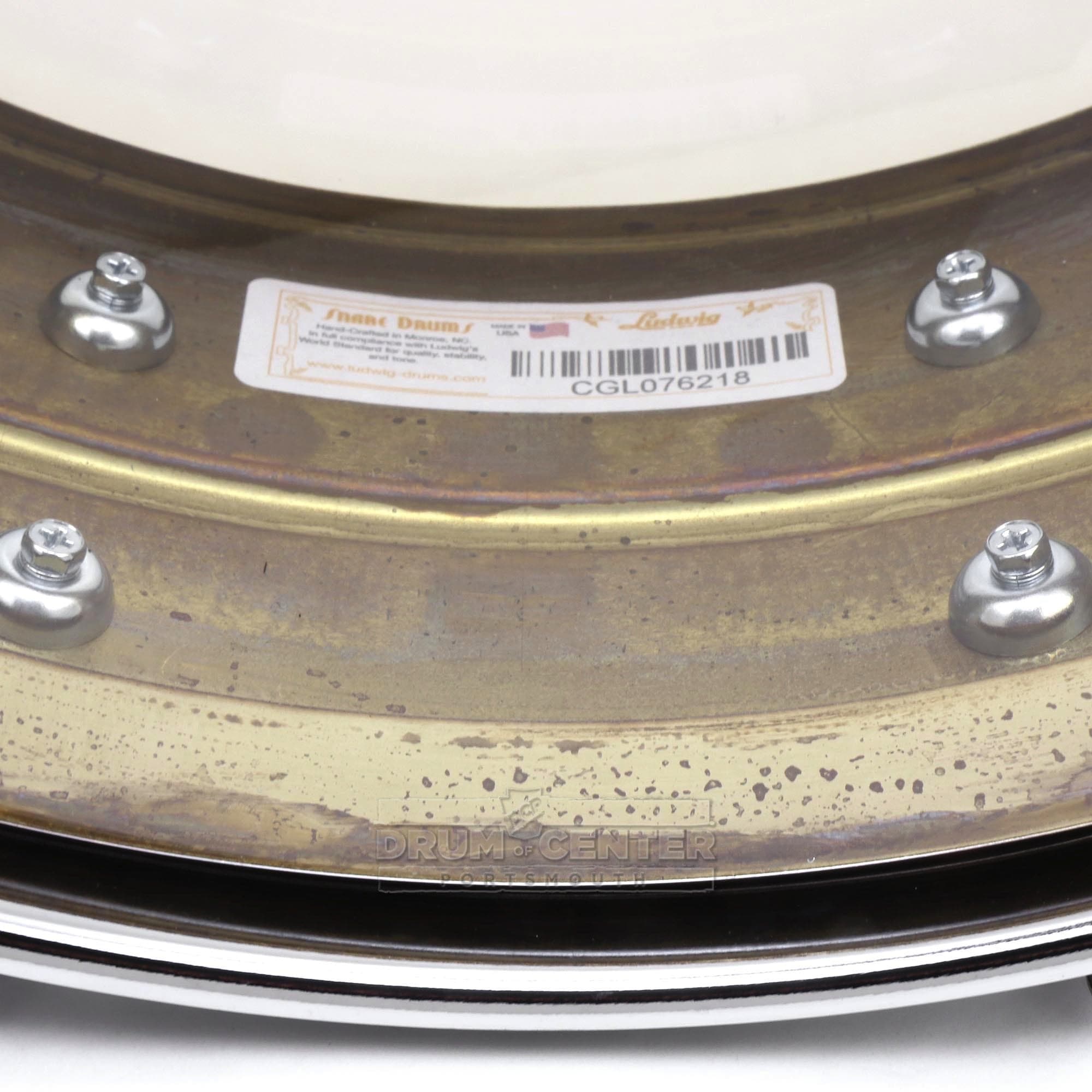 Ludwig LB454R Raw Brass Phonic Snare Drum 14x5