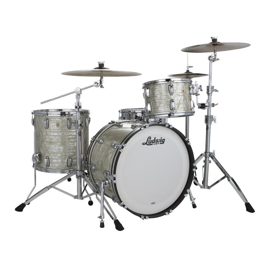 Ludwig Classic Maple 3pc Fab Outfit- Classic Olive Pearl