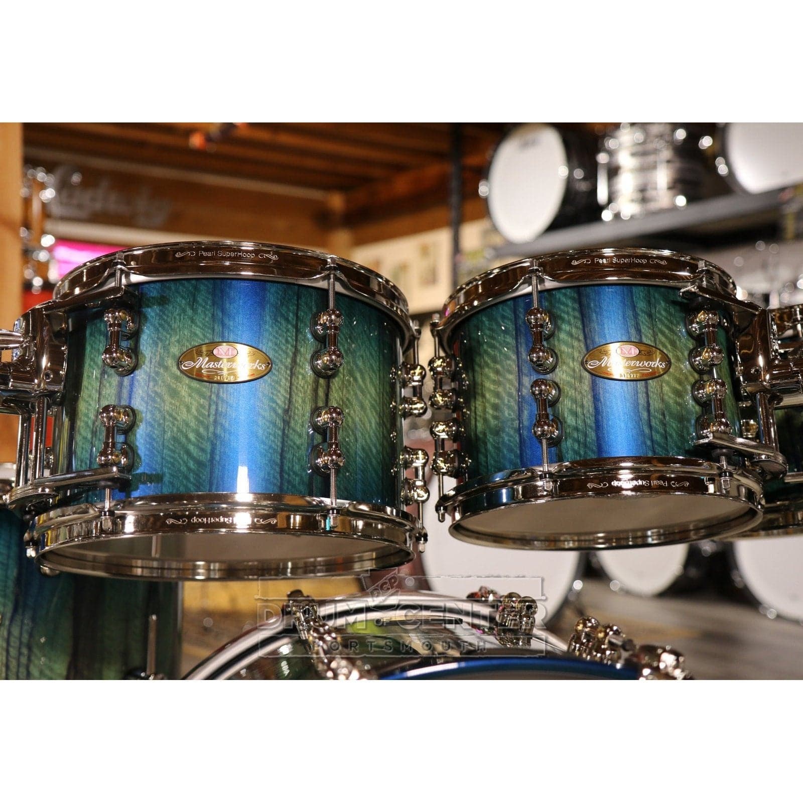 Pearl Masterworks Urban Recipe 5pc Drum Set - Scuba Blue