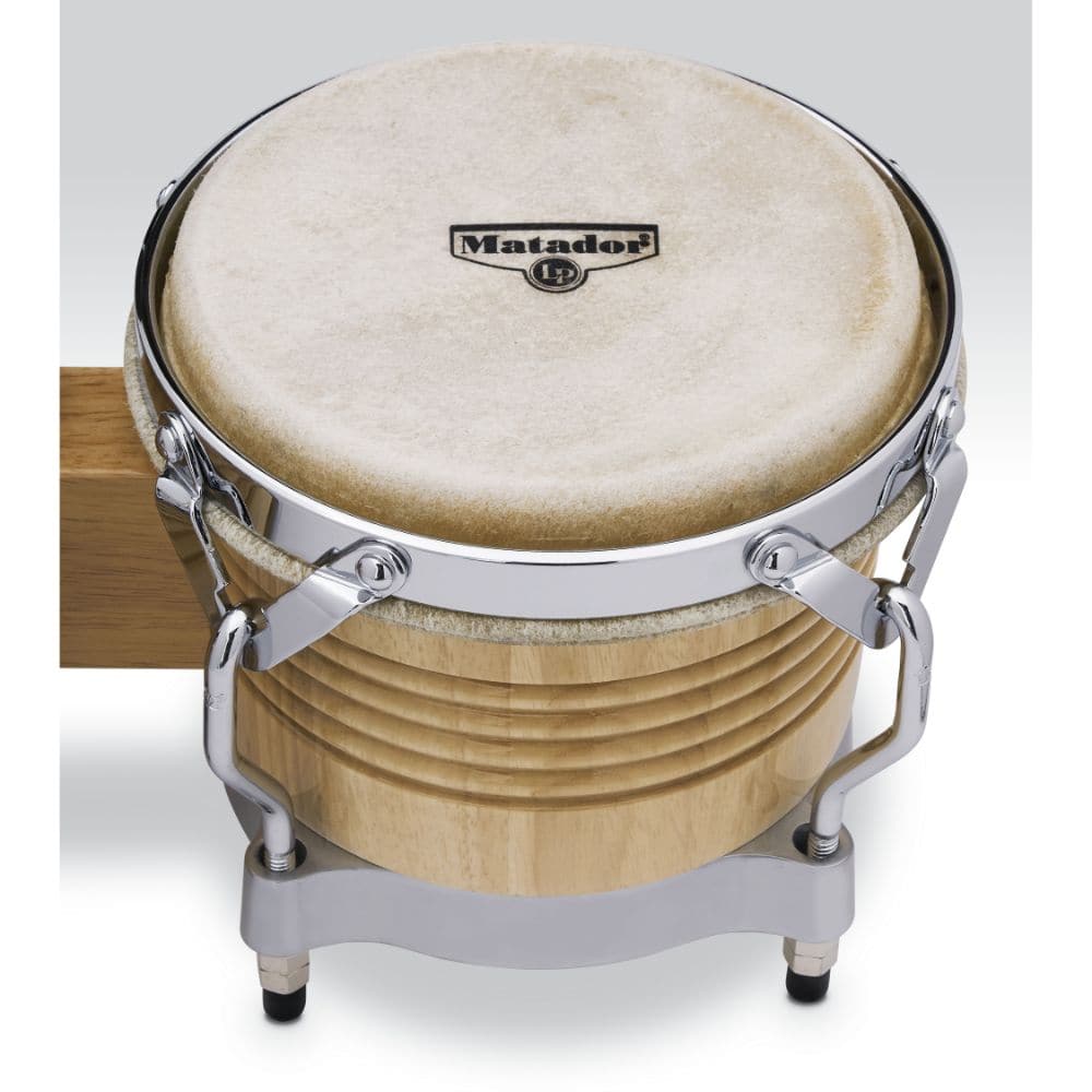 LP Matador Wood Bongos - Natural/Chrome