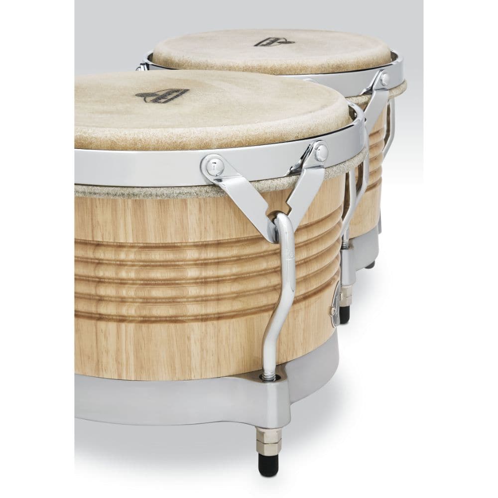LP Matador Wood Bongos - Natural/Chrome