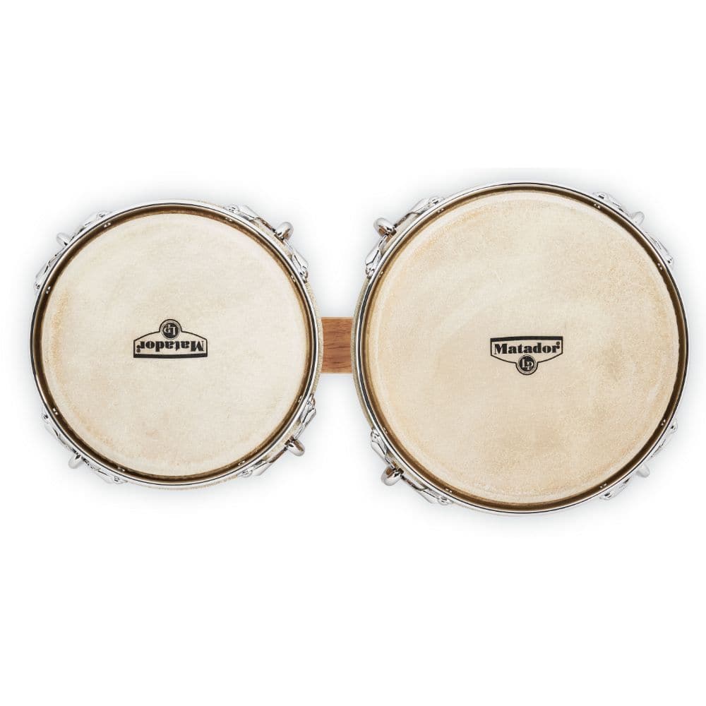 LP Matador Wood Bongos - Natural/Chrome