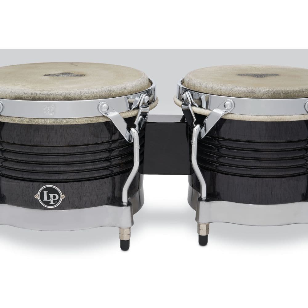 LP Matador Wood Bongos - Black Wood/Chrome