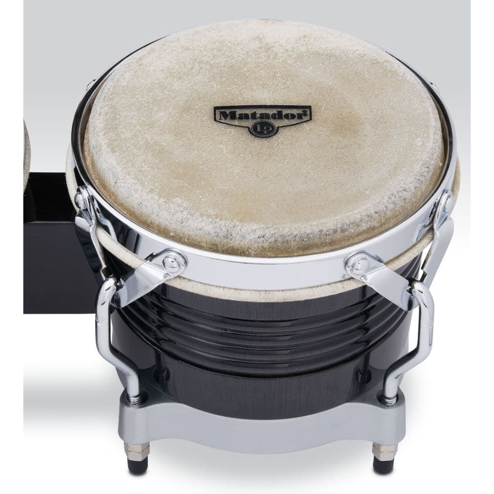 LP Matador Wood Bongos - Black Wood/Chrome