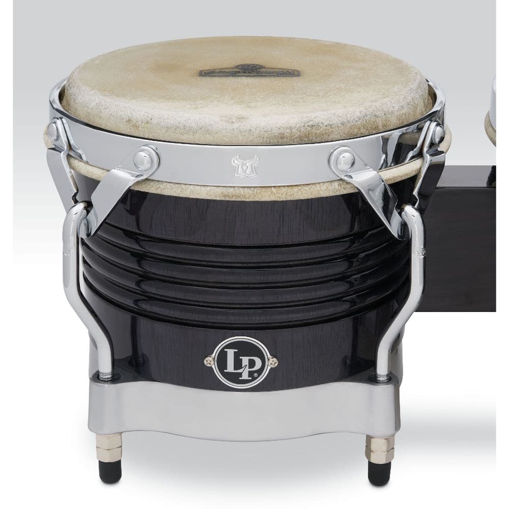 LP Matador Wood Bongos - Black Wood/Chrome