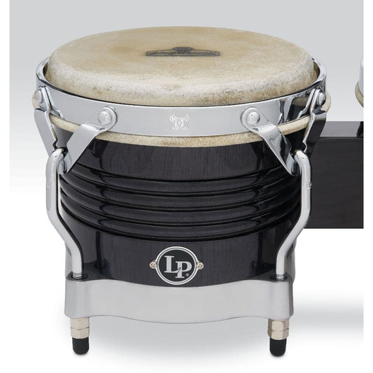 LP Matador Wood Bongos - Black Wood/Chrome