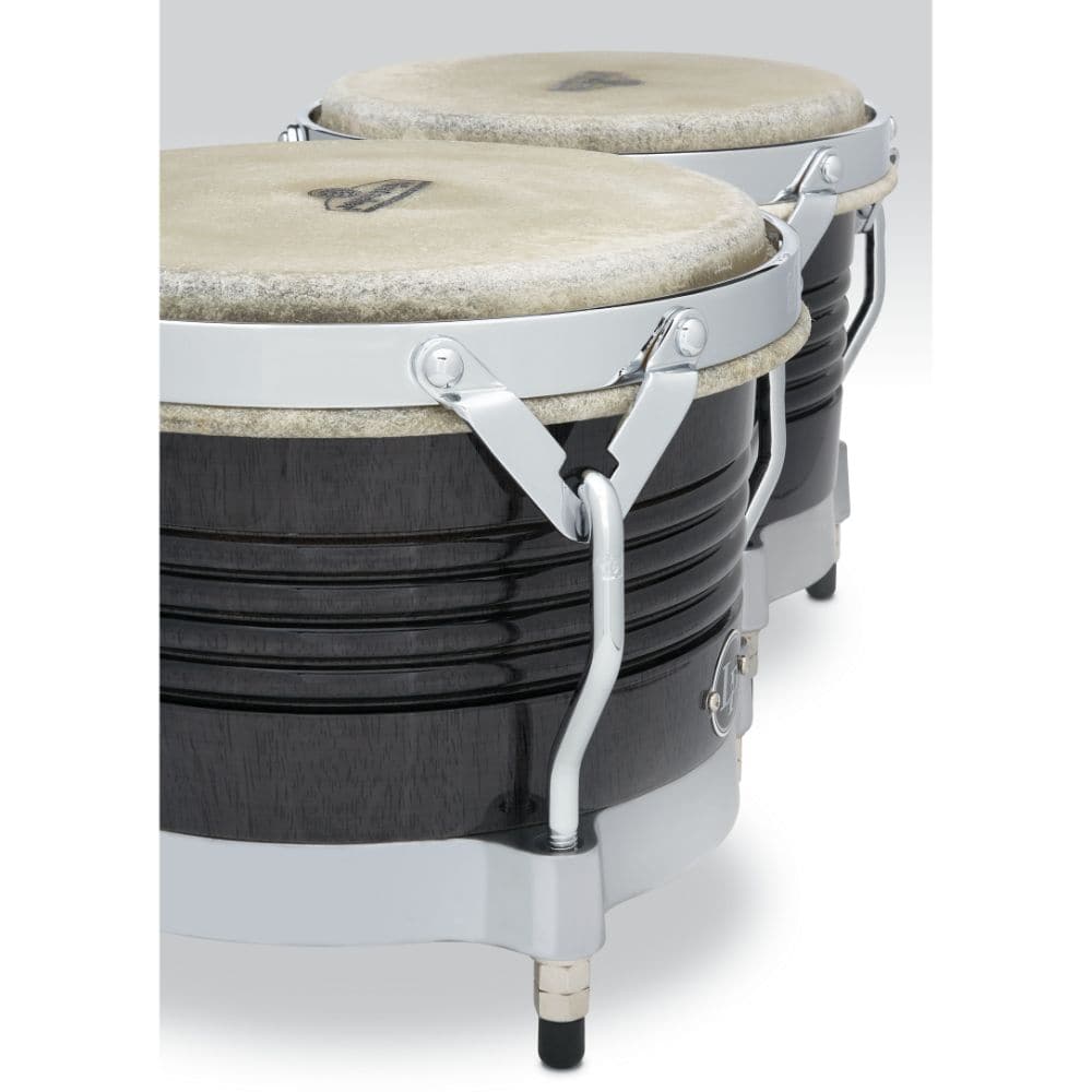 LP Matador Wood Bongos - Black Wood/Chrome