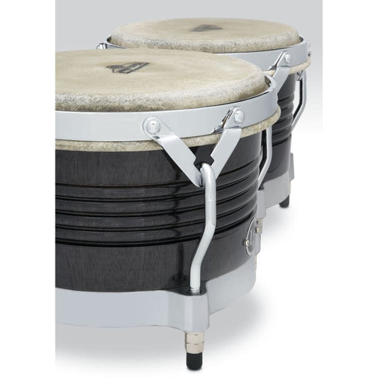 LP Matador Wood Bongos - Black Wood/Chrome