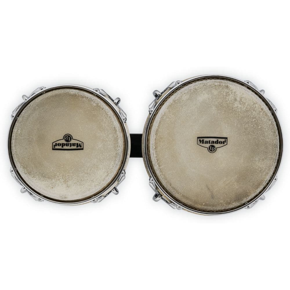 LP Matador Wood Bongos - Black Wood/Chrome