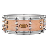 Pearl Music City Custom Solid Maple 14x5 Snare Drum - Hand-Rubbed Natural