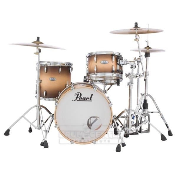Pearl Masters Maple Complete 3pc Drum Set 22/12/16 Satin Natural Burst