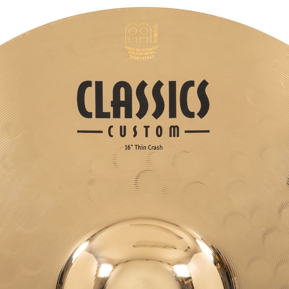 Meinl Classics Custom Brilliant Thin Crash Cymbal 16"