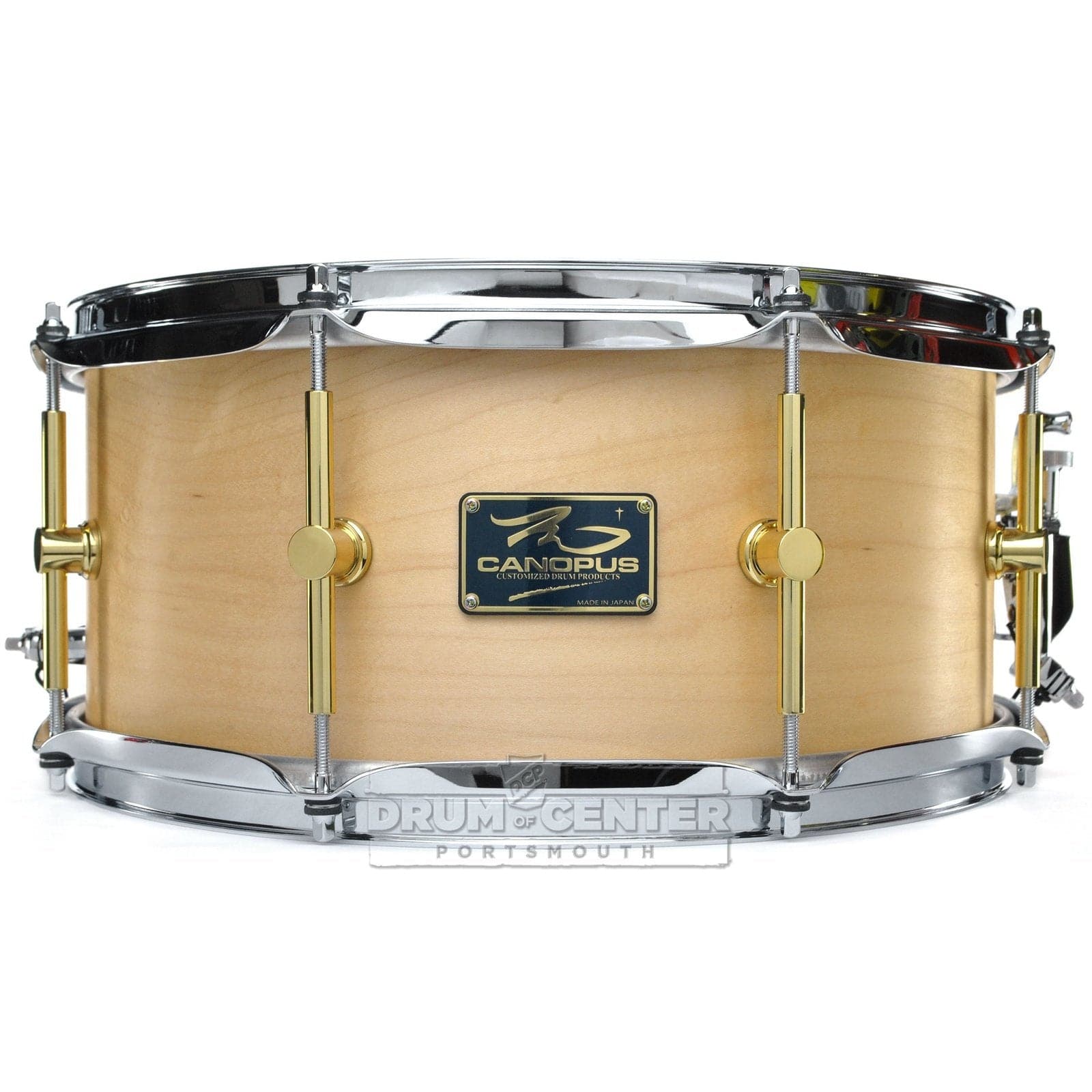 Canopus 'The Maple' 10ply Snare Drum 14x6.5 Natural Oil