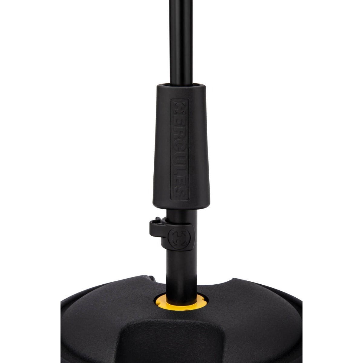 Hercules Low Profile Round Base Microphone Stand w/EZ Microphone Clip