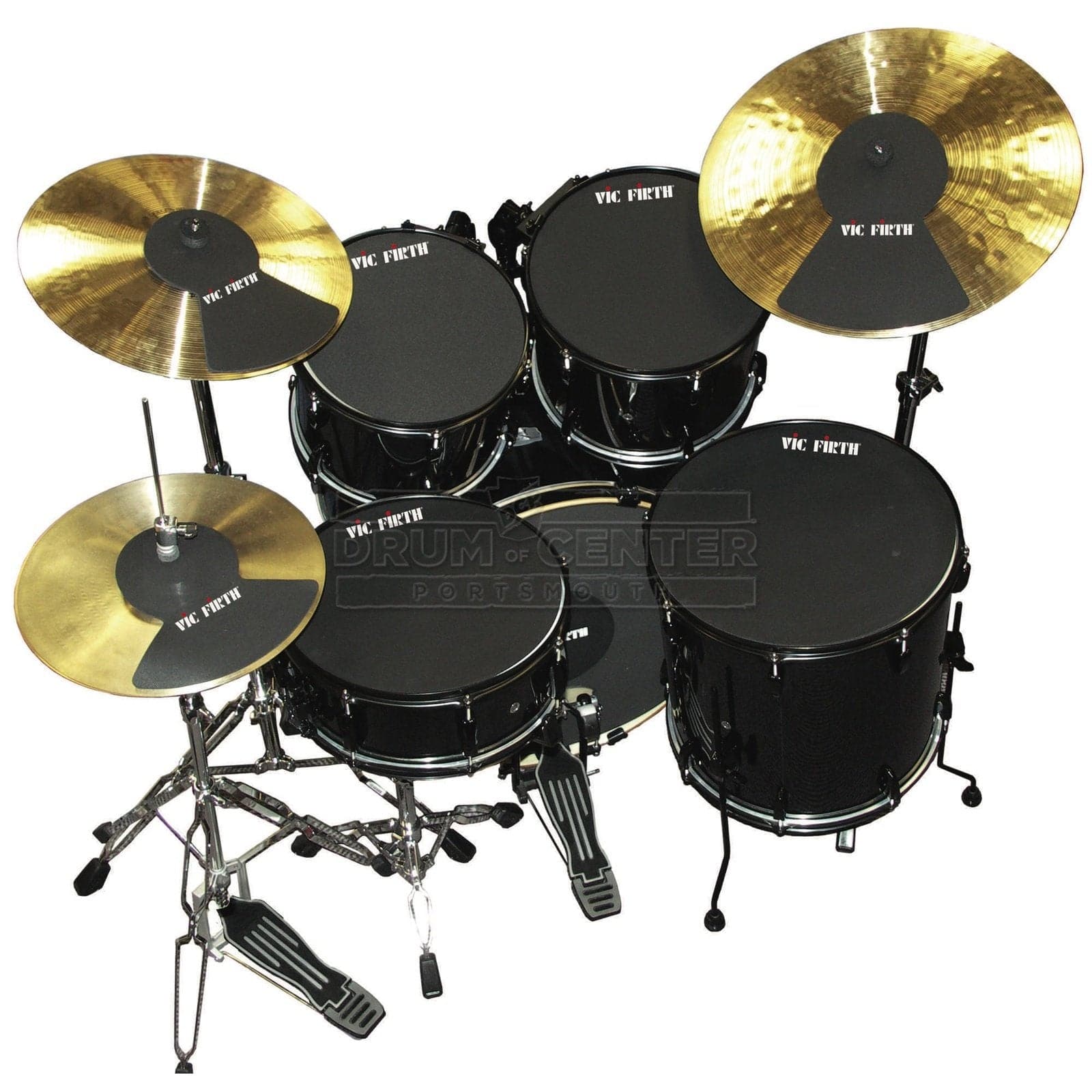 Vic Firth Drum Mute Prepack 7 - 10, 12, 14, 14, 18, HH, Cym (2)
