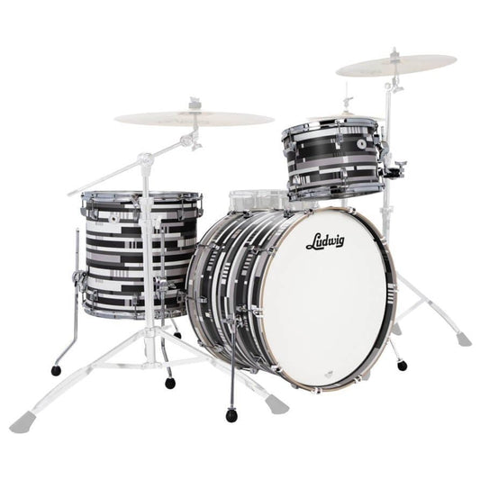 Ludwig Neusonic 3pc Drum Set Digital Black Oyster