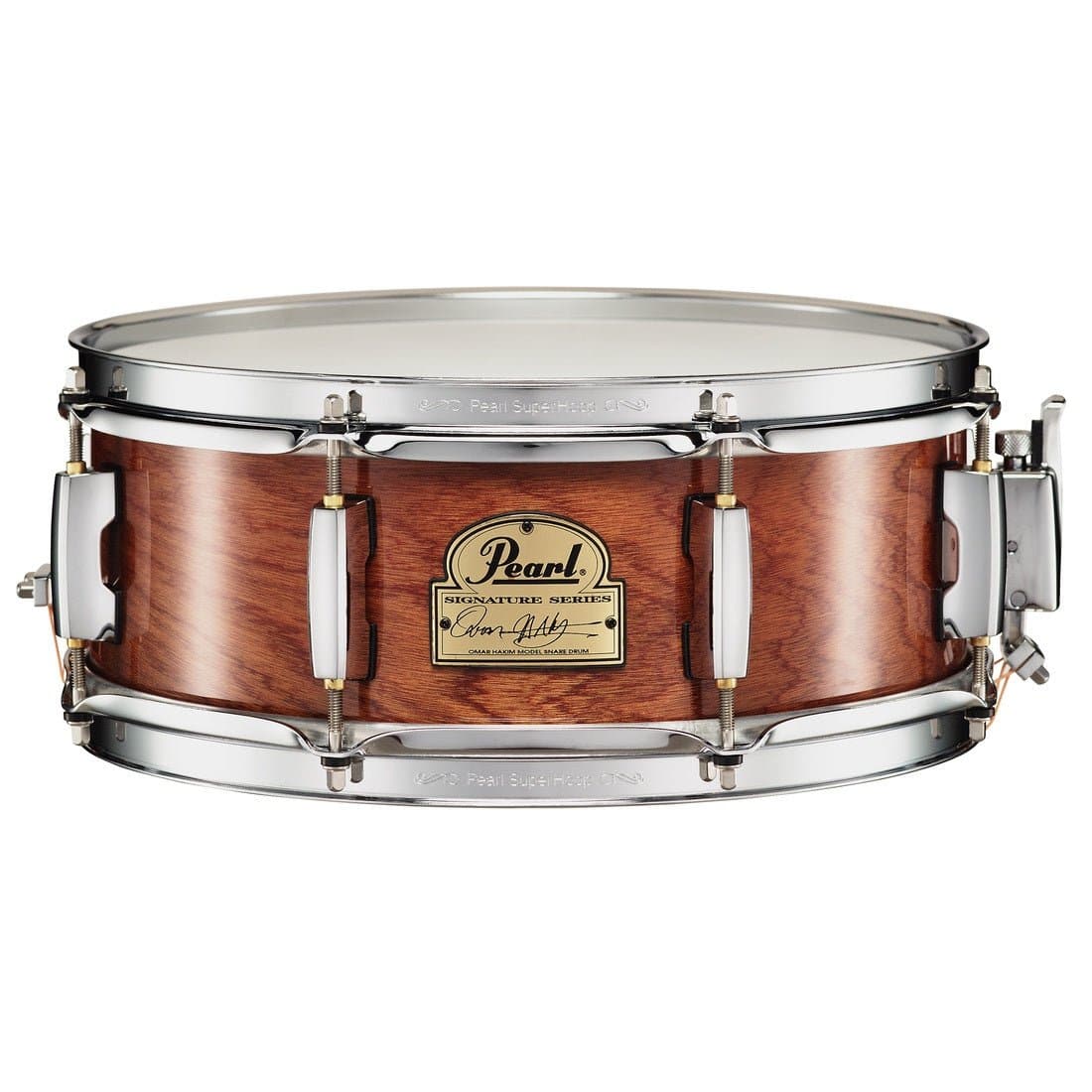 Pearl 13x5 Omar Hakim Signature Snare Drum, Mahogany