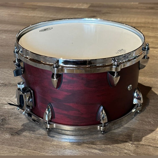 Used Orange County Maple/Ash Hybrid Snare Drum 13x7 Chestnut Stain