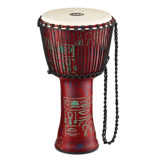 Meinl Rope Tuned Travel Djembe, 12, Pharaoh's Script, Goat Head