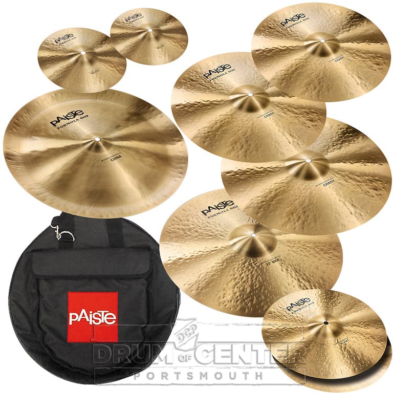 Paiste Formula 602 Modern Essentials "Vinnie" Cymbal Set Pack w/ Bag