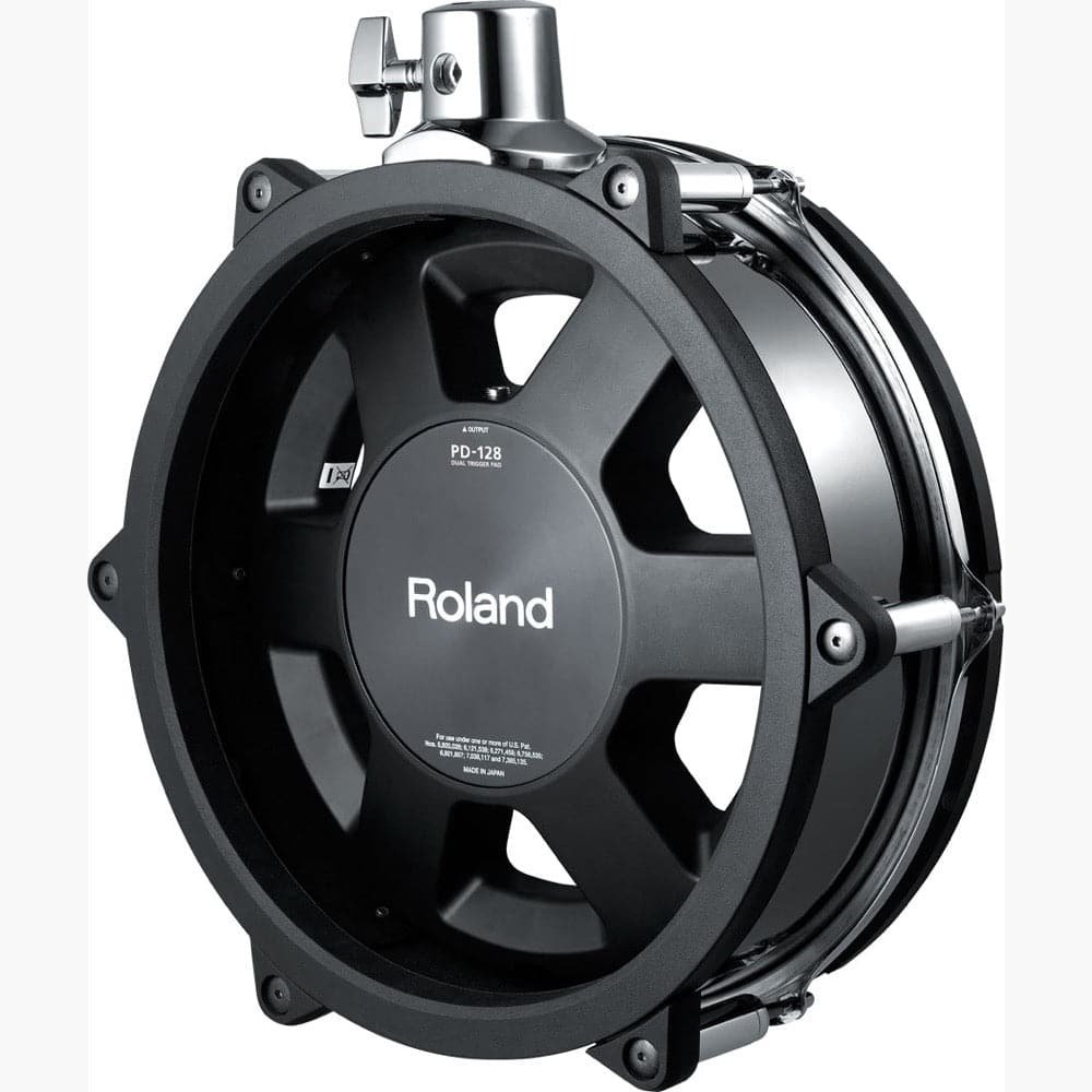 Roland PD-128-BC 12 Inch Dual Trigger Mesh V-Pad - Black Chrome