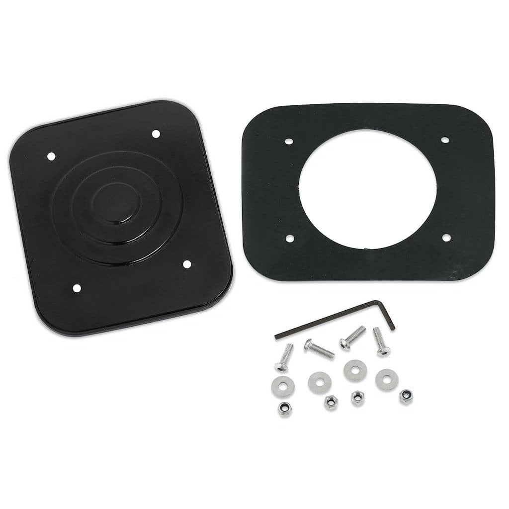PDP Bass Drum Mount Hole Cover Plate, Black Chrome