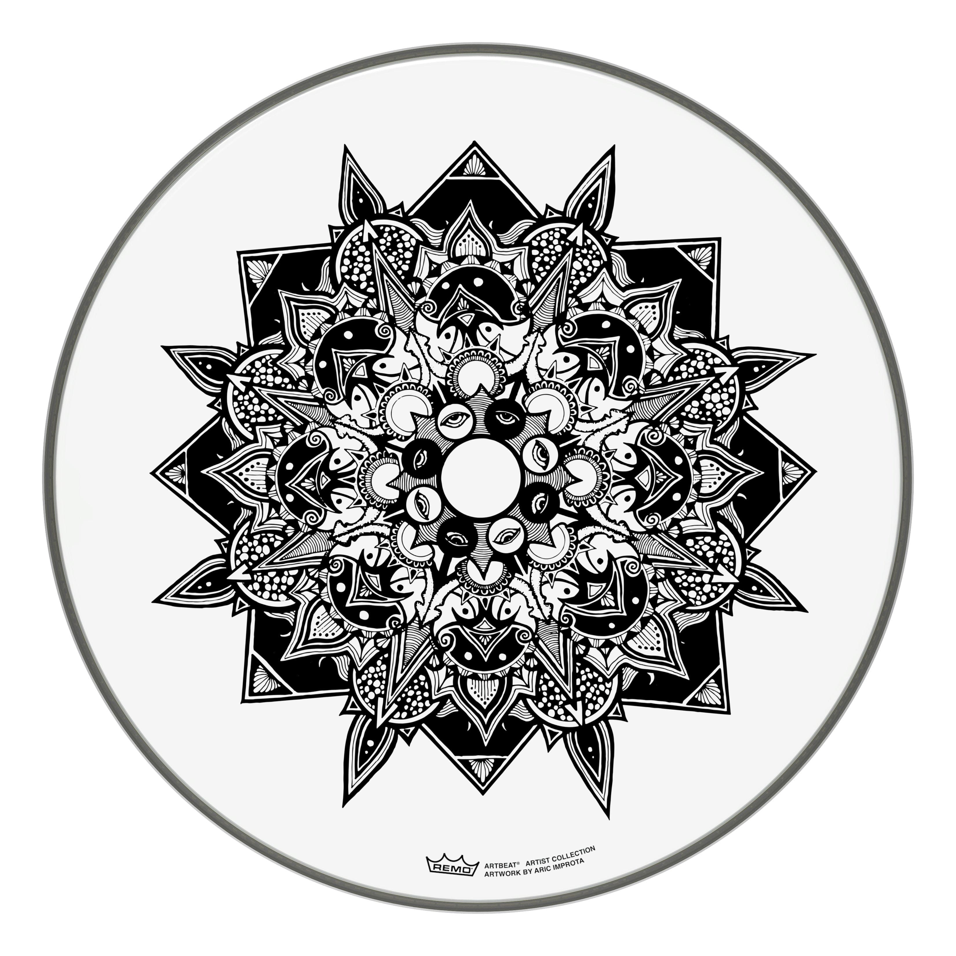 Remo ARTBEAT Artist Collection Drumhead - Aric Improta Disillusion 16"