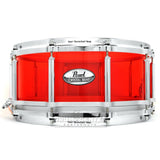 Pearl Crystal Beat Acrylic Free Floating Snare Drum 14x6.5 Ruby Red