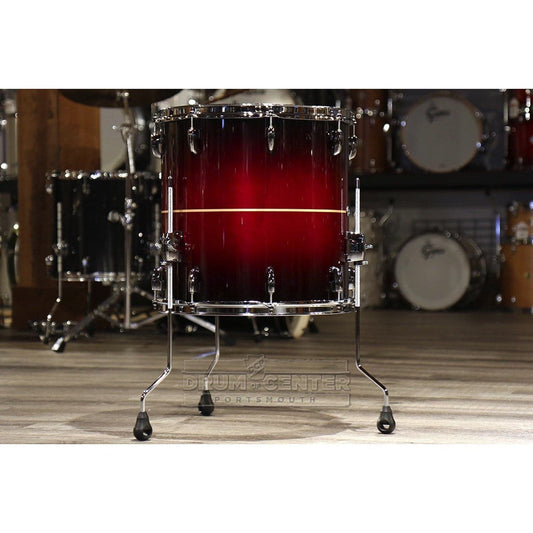 Pearl Masters Maple Complete 18x16 Floor Tom- Natural Banded Redburst