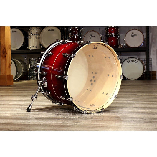Pearl Masters Maple Complete 22x18 Bass Drum - Natural Banded Redburst