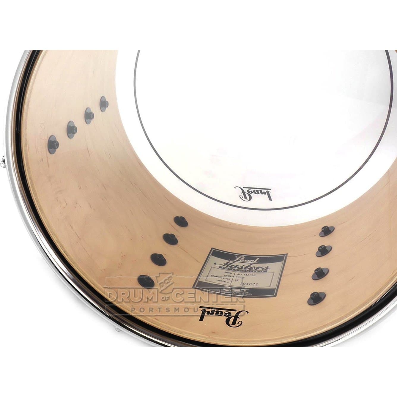 Pearl Masters Maple Complete 13x9 Tom - Natural Banded Redburst