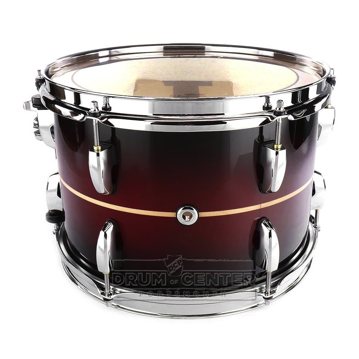 Pearl Masters Maple Complete 13x9 Tom - Natural Banded Redburst