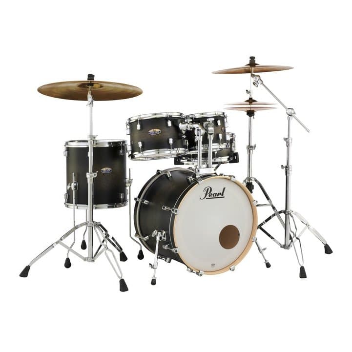 Pearl Decade Maple 5pc Drum Set w/20BD Satin Black Burst