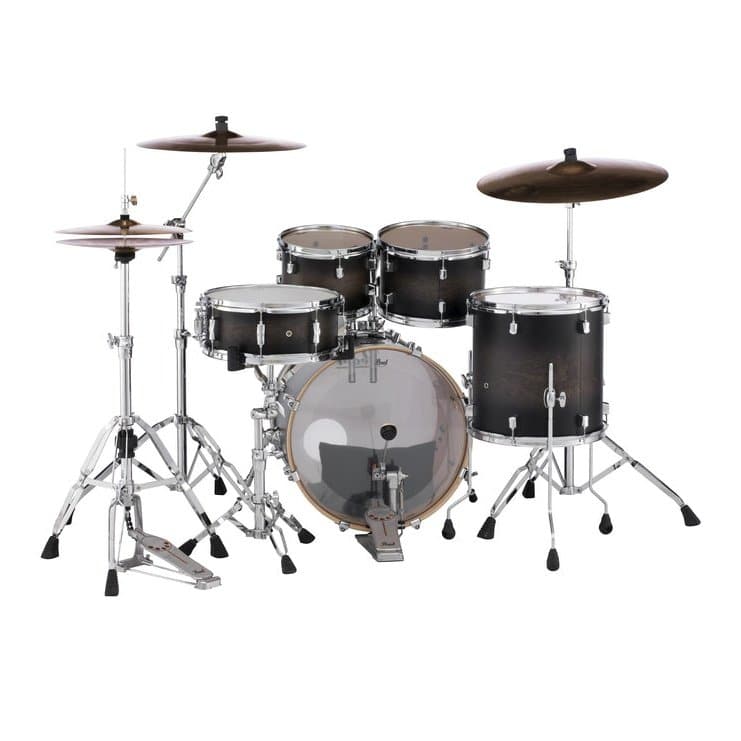 Pearl Decade Maple 5pc Drum Set w/20BD Satin Black Burst
