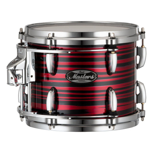Pearl Masters Maple MM6 Tom 10x8 w/L-Bracket R2 Mount Red Oyster Swirl