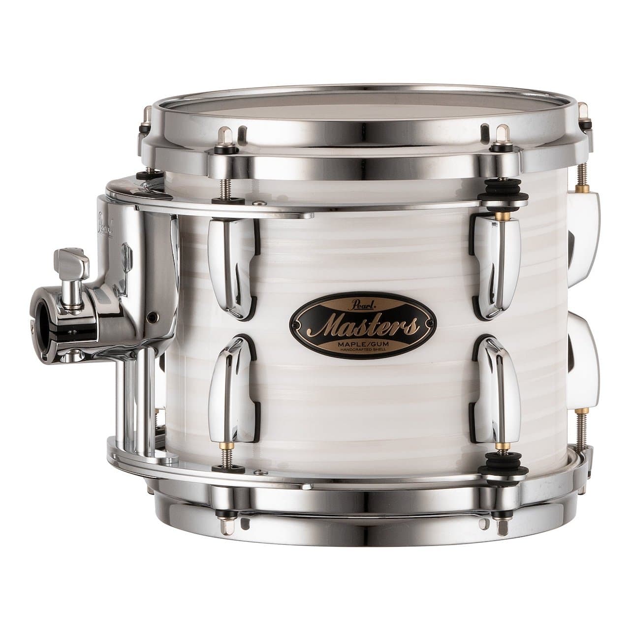 Pearl Masters Maple/Gum Tom 8x7 w/Standard R2 Mount White Ice Swirl