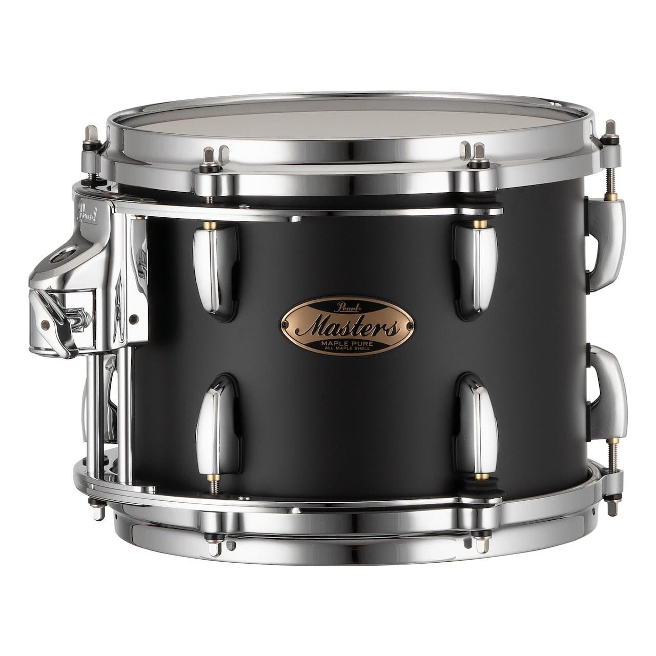 Pearl Masters Maple Pure Tom 10x8 w/L-Bracket R2 Mount Matte Black